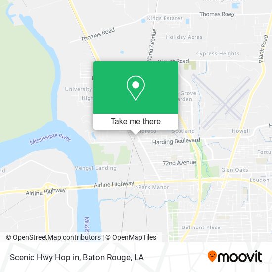 Mapa de Scenic Hwy Hop in