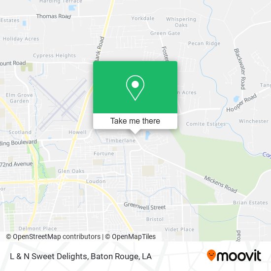 Mapa de L & N Sweet Delights