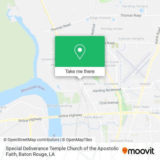 Special Deliverance Temple Church of the Apostolic Faith map