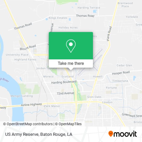 US Army Reserve map