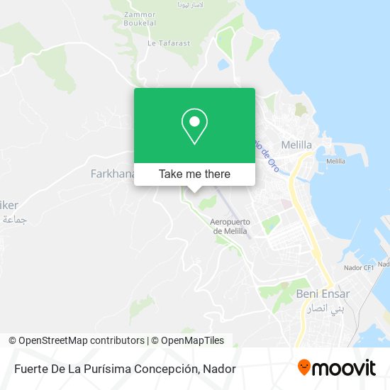 Fuerte De La Purísima Concepción map