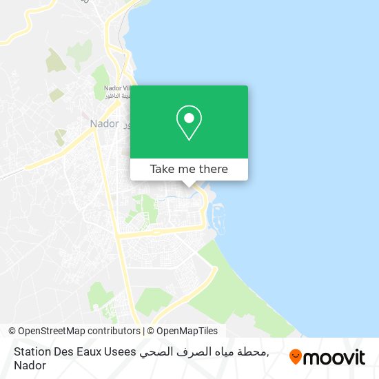 Station Des Eaux Usees محطة مياه الصرف الصحي map