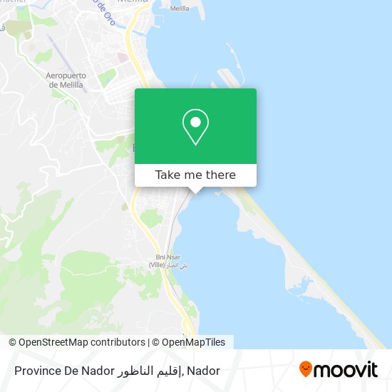 Province De Nador إقليم الناظور map