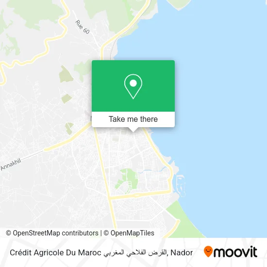 Crédit Agricole Du Maroc القرض الفلاحي المغربي map