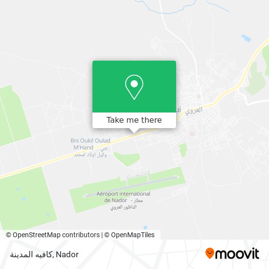 كافيه المدينة map