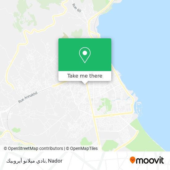 نادي ميلانو أيروبيك map