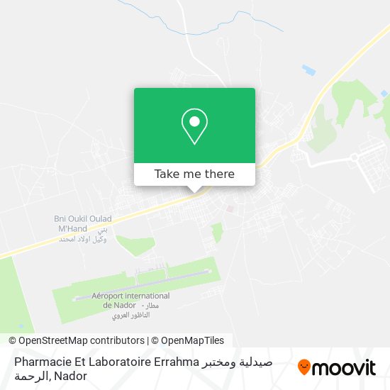 Pharmacie Et Laboratoire Errahma صيدلية ومختبر الرحمة map