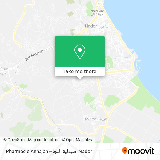 Pharmacie Annajah صيدلية النجاح map
