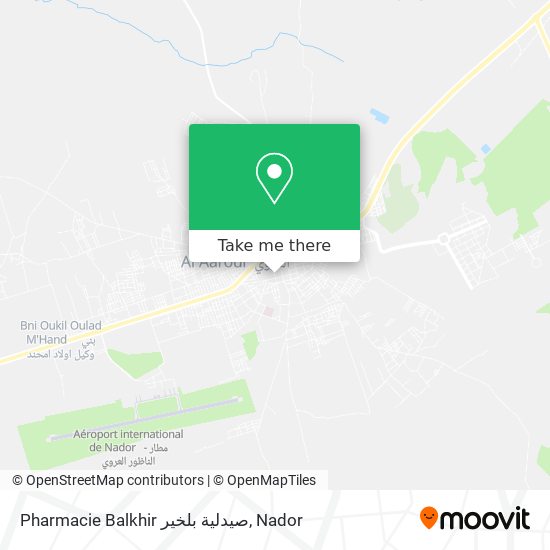 Pharmacie Balkhir صيدلية بلخير map