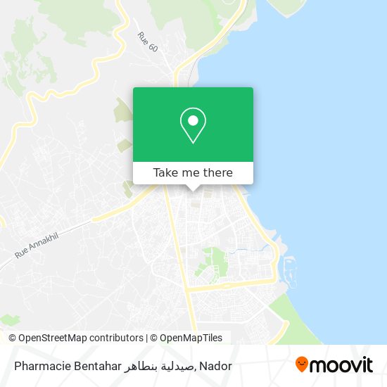 Pharmacie Bentahar صيدلية بنطاهر map