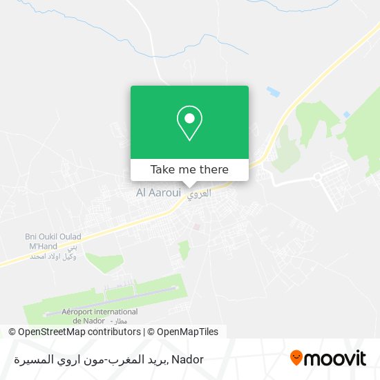 بريد المغرب-مون اروي المسيرة map