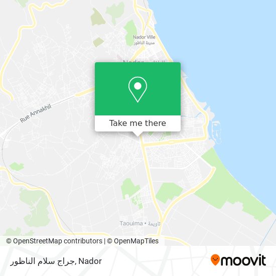 جراج سلام الناظور map