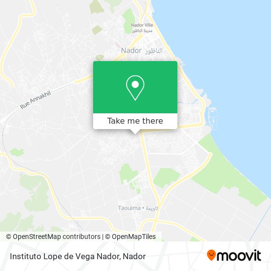 Instituto Lope de Vega Nador map