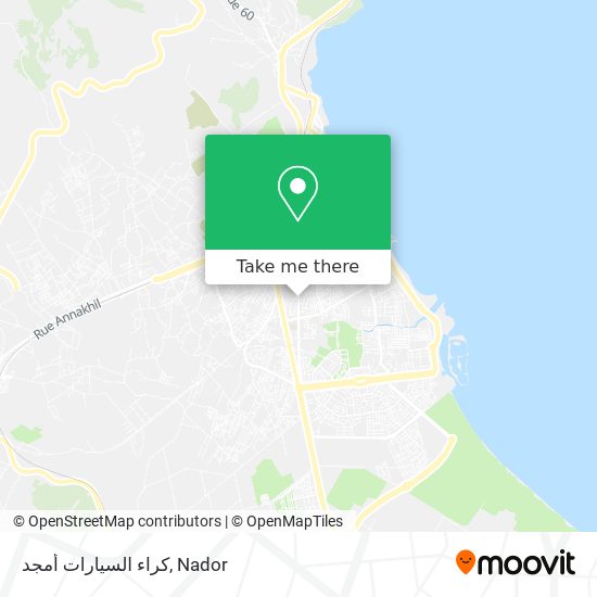 كراء السيارات أمجد map