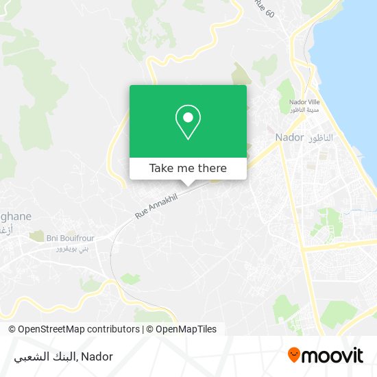 البنك الشعبي map