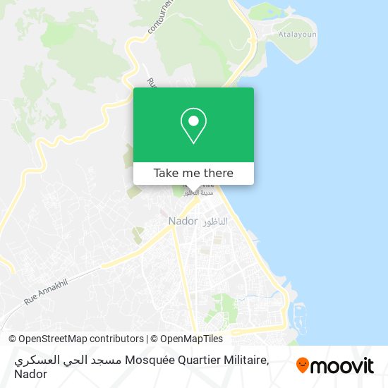 مسجد الحي العسكري Mosquée Quartier Militaire map