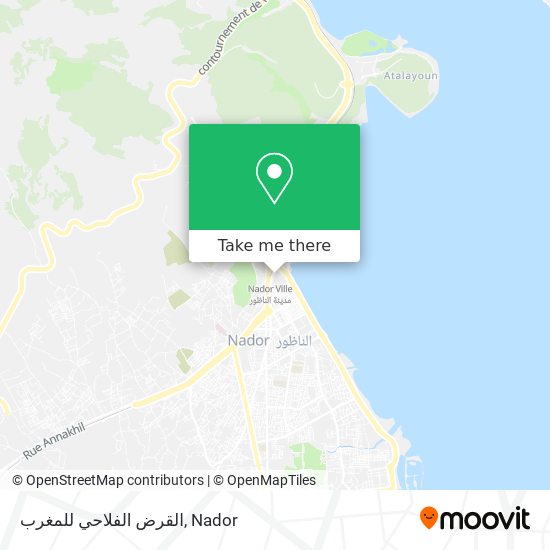 القرض الفلاحي للمغرب map