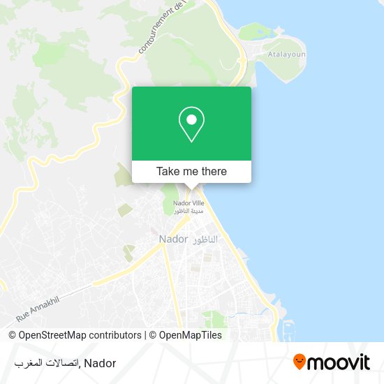 اتصالات المغرب map