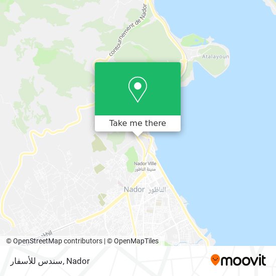 سندس للأسفار map