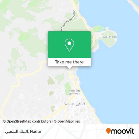 البنك الشعبي map