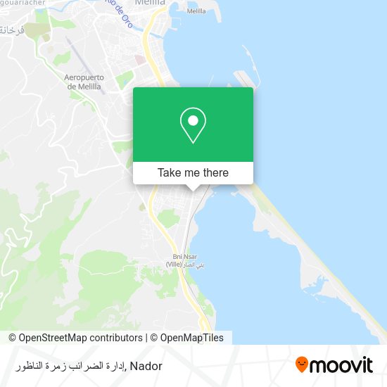 إدارة الضرائب زمرة الناظور map