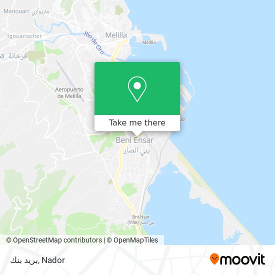 بريد بنك map