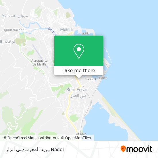 بريد المغرب-بني أنزار map