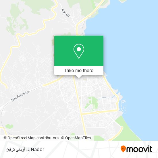 د. أوبالي توفيق map