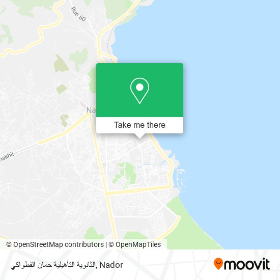 الثانوية التأهيلية حمان الفطواكي map