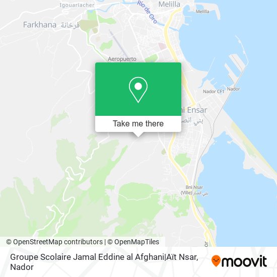 Groupe Scolaire Jamal Eddine al Afghani|Aït Nsar map