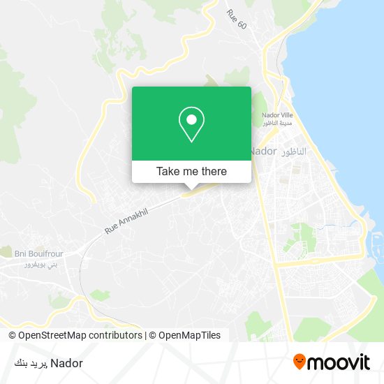 بريد بنك map