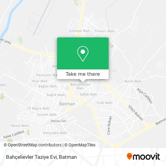 Bahçelievler Taziye Evi map