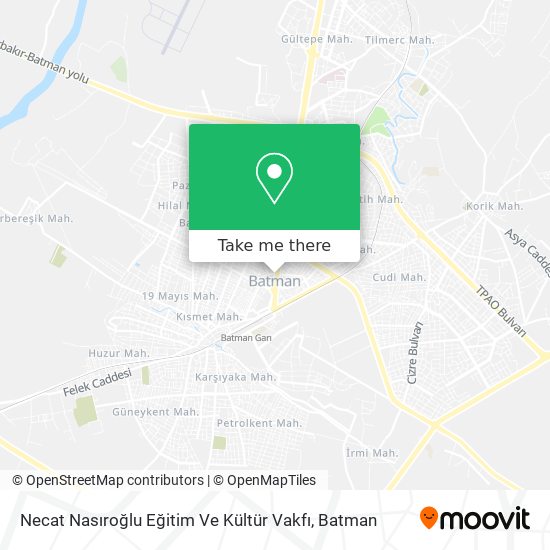 Necat Nasıroğlu Eğitim Ve Kültür Vakfı map