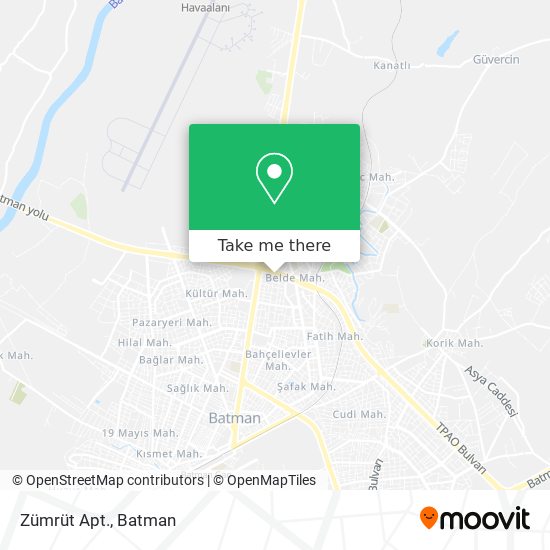 Zümrüt Apt. map