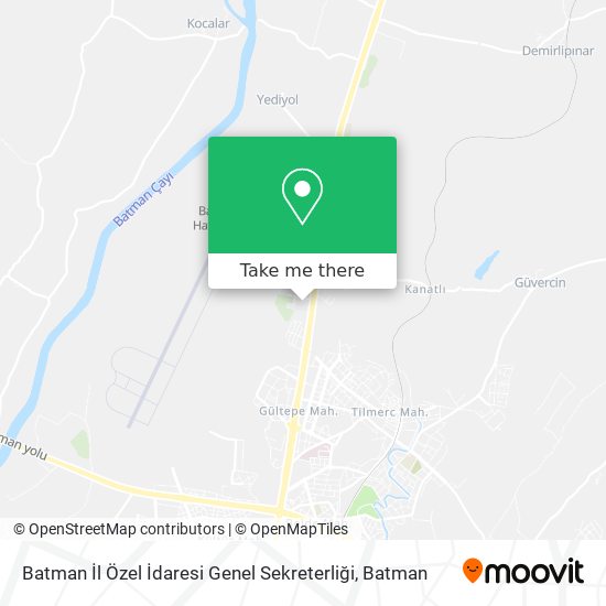 Batman İl Özel İdaresi Genel Sekreterliği map