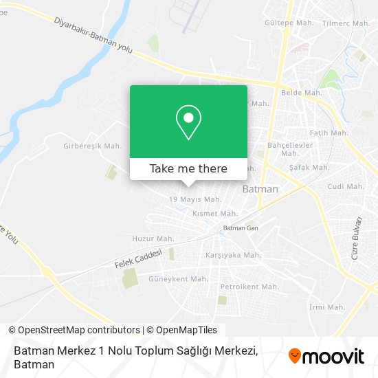 Batman Merkez 1 Nolu Toplum Sağlığı Merkezi map