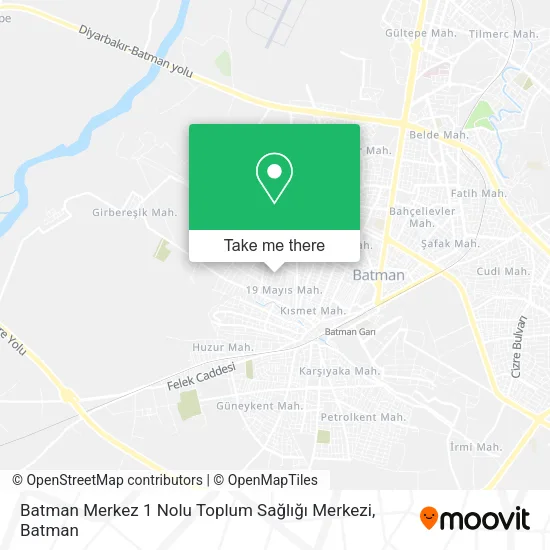 Batman Merkez 1 Nolu Toplum Sağlığı Merkezi map