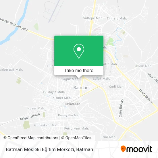 Batman Mesleki Eğitim Merkezi map