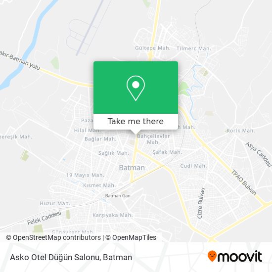 Asko Otel Düğün Salonu map