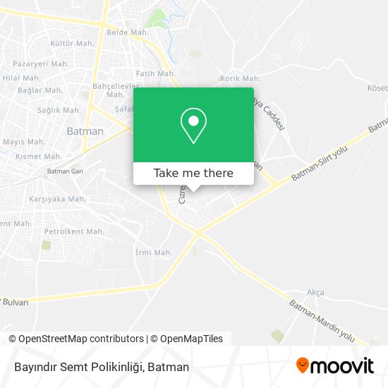 Bayındır Semt Polikinliği map