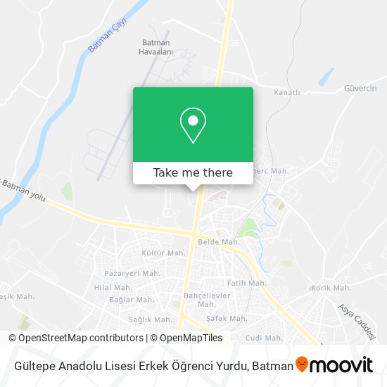 Gültepe Anadolu Lisesi Erkek Öğrenci Yurdu map
