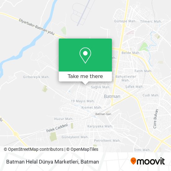 Batman Helal Dünya Marketleri map