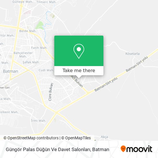 Güngör Palas Düğün Ve Davet Salonları map