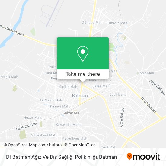 Df Batman Ağız Ve Diş Sağlığı Polikinliği map