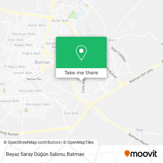 Beyaz Saray Düğün Salonu map