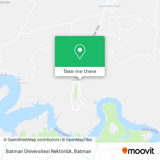 Batman Üniversitesi Rektörlük map