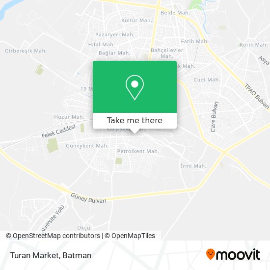 Turan Market map