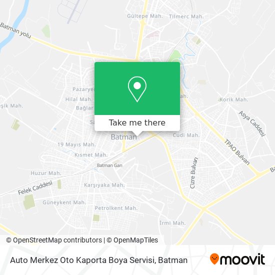 Auto Merkez Oto Kaporta Boya Servisi map