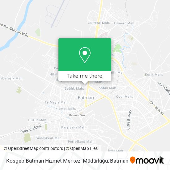 Kosgeb Batman Hizmet Merkezi Müdürlüğü map