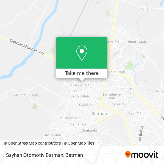 Sayhan Otomotiv Batman map